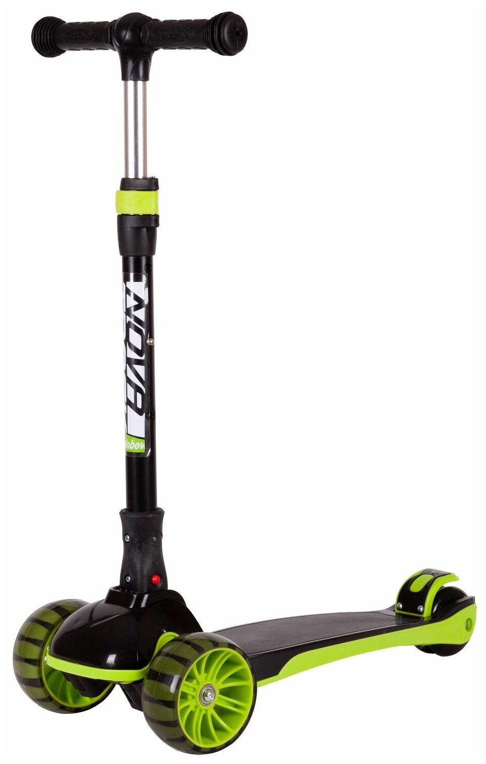 Самокат RAINBOW Basic Black new NOVATRACK - фото №1