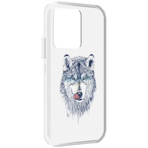 Чехол MyPads голодгый волк для Vivo iQOO 10 задняя-панель-накладка-бампер чехол mypads голодгый волк для vivo iqoo 10 pro задняя панель накладка бампер