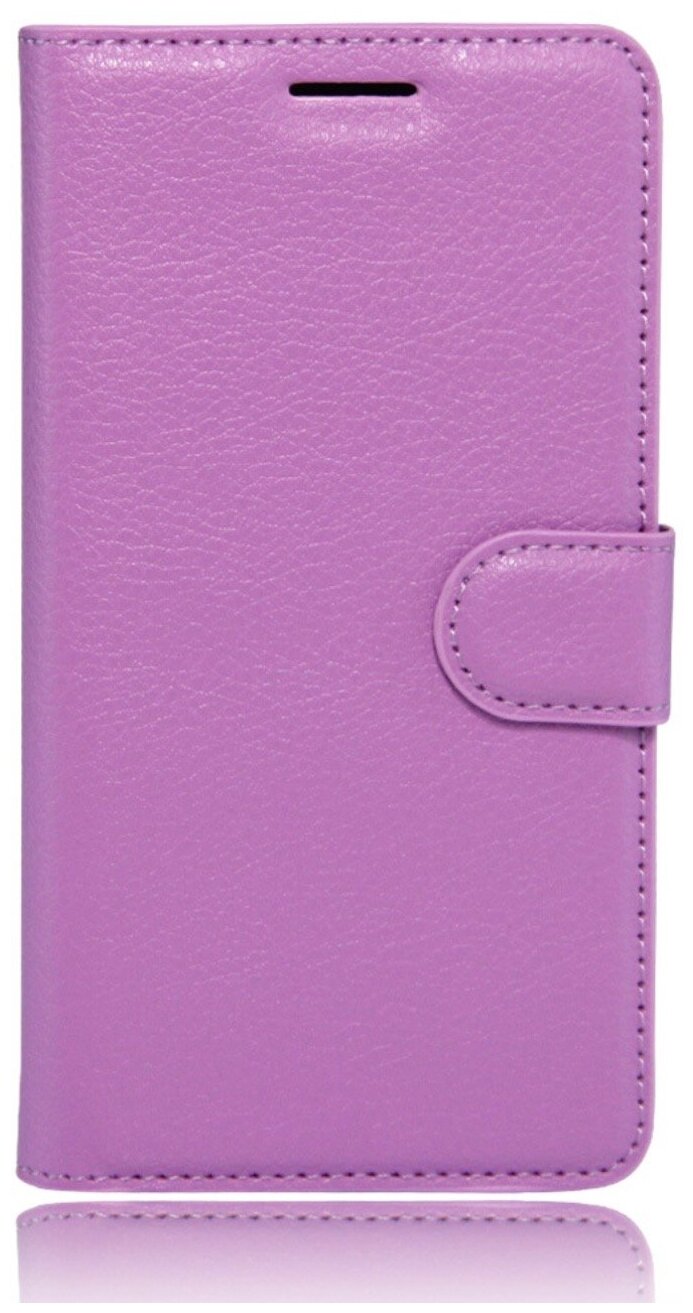 Чехол-книжка MyPads для LG K10/ К10 LTE K410 / 430 / M2 5.3 с мульти-подставкой застёжкой и визитницей фиолетовый
