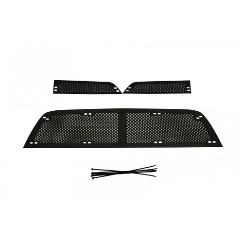 фото Защитная сетка решетки радиатора и переднего бампера для renault duster i рестайлинг 2015 шагрень русская артель