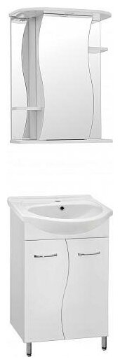 Комплект (гарнитур) Style line Мебель для ванной Style Line Эко Стандарт №12 55 белая