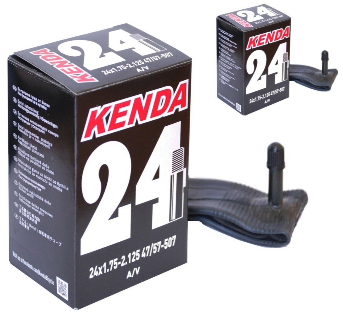 Велосипедная камера 24" авто 1,75х2,125 (47/57-507) KENDA