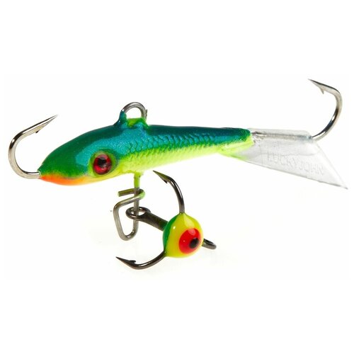 фото Балансир с тройным крючком lucky john "fin 4", 60 мм/29