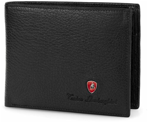 Бумажник Tonino Lamborghini TL10.504-01, фактура зернистая, черный