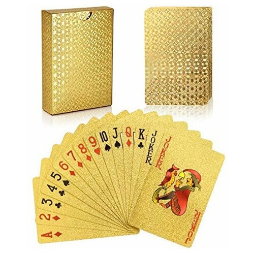 Карты игральные для покера Miland Золотое сечение. 54 шт, золотые