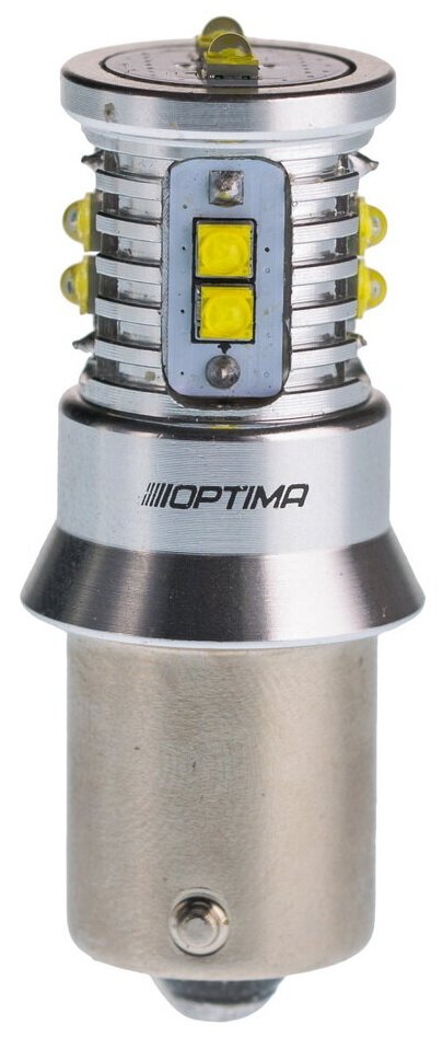 Светодиодная лампа Optima Premium P21W MINI CREE XB-D CAN 5100k 12V (белая) (1 лампа)