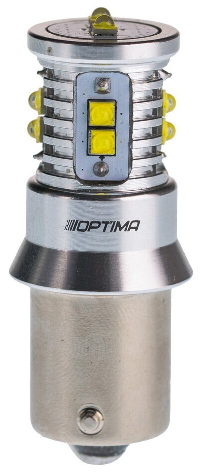 фото Светодиодная лампа Optima Premium P21W MINI CREE XB-D CAN 5100k 12V (белая) (1 лампа)