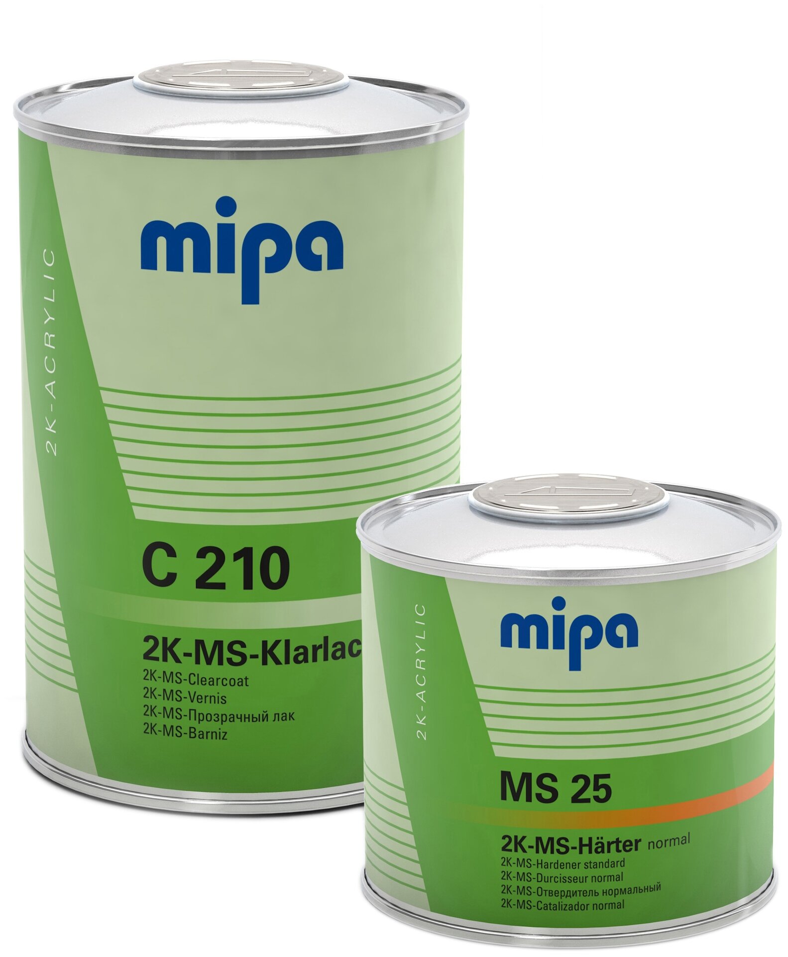 Комплект (лак отвердитель для лака) MIPA 2K MS Klarlack С210 + MS 25 6 шт.