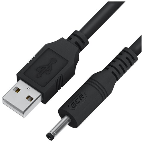 Кабель питания USB AM / DC 3.5mm 5V1A гибкий (GCR-UDC2) черный 1.0м кабель usb miniusb 10м greenconnect gcr 53810
