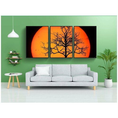 фото Набор модулных постеров для интерьера "природа, пейзаж, дерево" 60x90 см. в тубусе, без рамки lotsprints