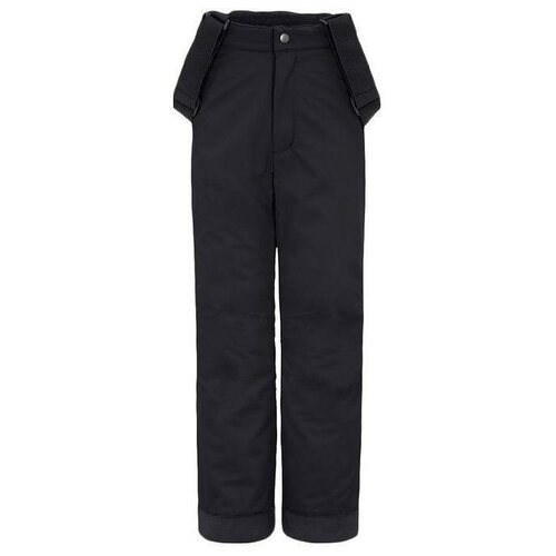Горнолыжные брюки Maier Sports детские, карманы, подтяжки, пояс на резинке, размер 128, черный
