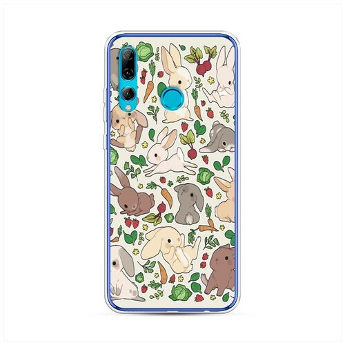фото Силиконовый чехол "зайчики и вкусности" на huawei p smart plus 2019 / хуавей п смарт 2019 case place