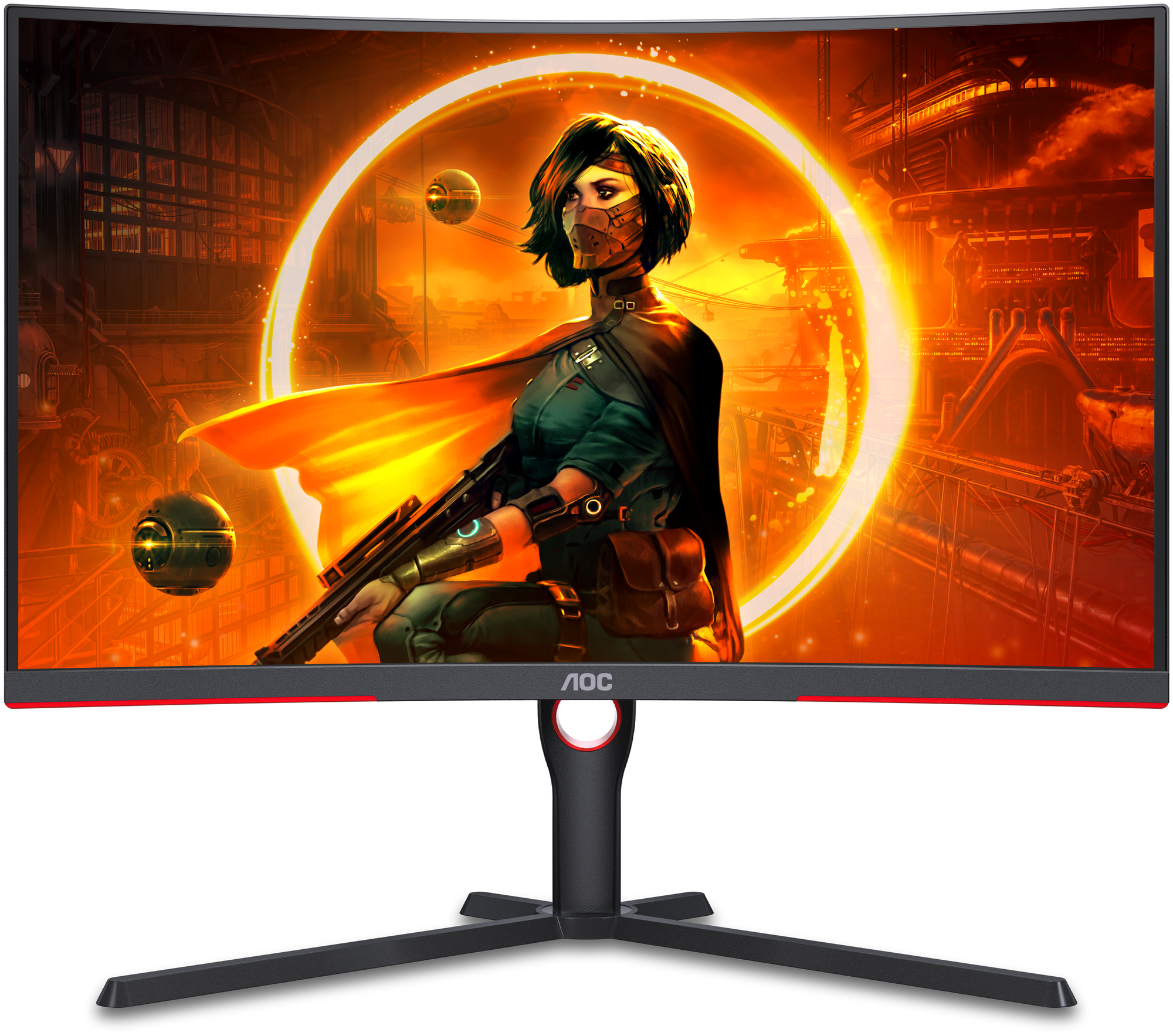 Игровой монитор AOC GAMING CQ32G3SU/BK + светодиодная лента в подарок