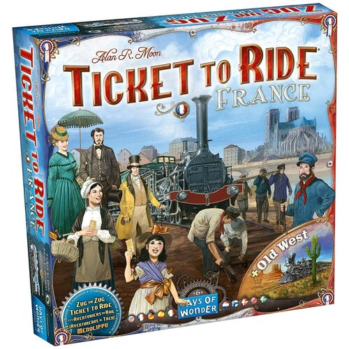 Дополнение (новые игровые поля) для настольной игры Days of Wonder Ticket to Ride - Map Collection 6: France and Old West - на английском языке