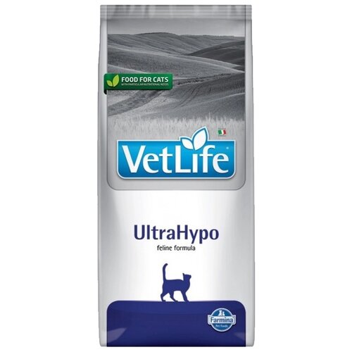 Сухой корм для кошек Farmina Vet Life UltraHypo при аллергии, при проблемах с ЖКТ 10 кг