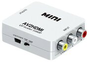 Конвертер-переходник 3RCA - HDMI (RCA in, HDMI out) USB кабель питания, белый