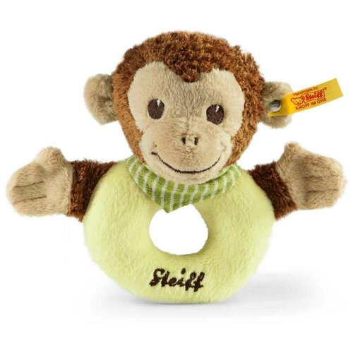 Купить Мягкая игрушка Steiff Jocko Monkey Grip Toy (Штайф Погремушка-колечко Обезьянка Джоко 12 см), Steiff / Штайф