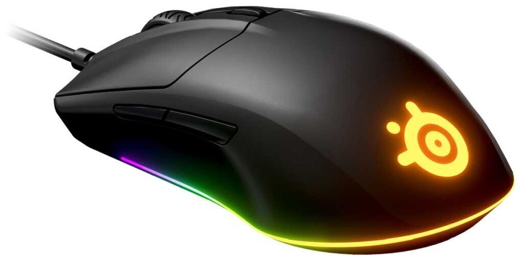 Мышка игровая, мышь проводная, мышь с RGB подсветкой, мышь Steelseries, мышка проводная игровая, мышь оптическая, мышка 8500 dpi