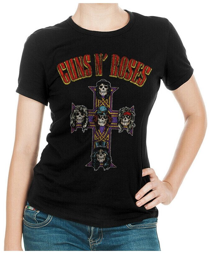 Футболка DreamShirts Guns N Roses Женская черная 