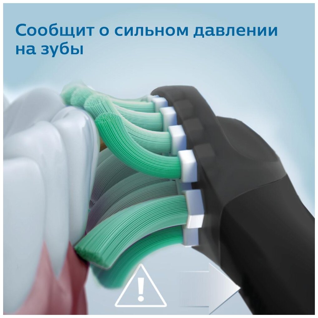 Набор электрических зубных щеток Philips Sonicare ProtectiveClean 5100 , с 2 дорожными футлярами - фото №17