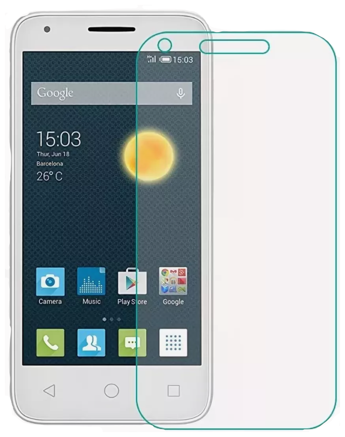 Защитное стекло на Alcatel One Touch Pop 2 (4.5), 5042D, X-CASE