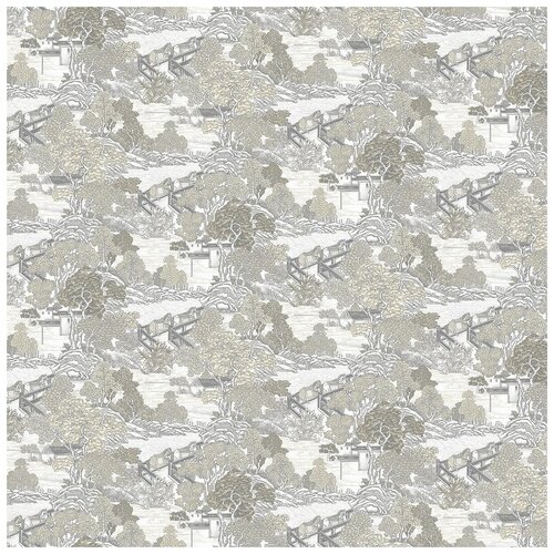 Обои Andrea Grifoni Palazzo Ragione 7020-1 Флизелин (1,06*10,05) Серый, Деревья