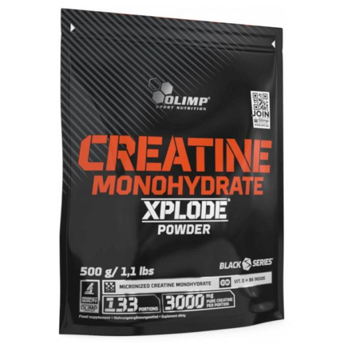 OlimpSport Nutrition Creatine Monohydrate Xplode Powder, 500 г / Пакет, / Лимон креатин olimp creatine monohydrate xplode powder 500 г апельсин дой пак 133 порции