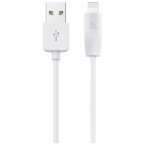 Дата-кабель Hoco X1 USB-Lightning (комплект 2 шт.) (2.1 А) 1 м, белый кабель usb hoco x1 rapid usb lightning 2 1а 2 м белый