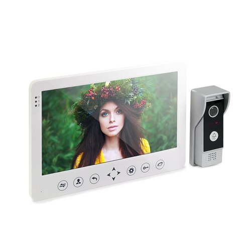 Проводной Hands Free видеодомофон - HDcom W-105 (10-дюймовый монитор с функцией видеозаписи по движению) в подарочной упаковке