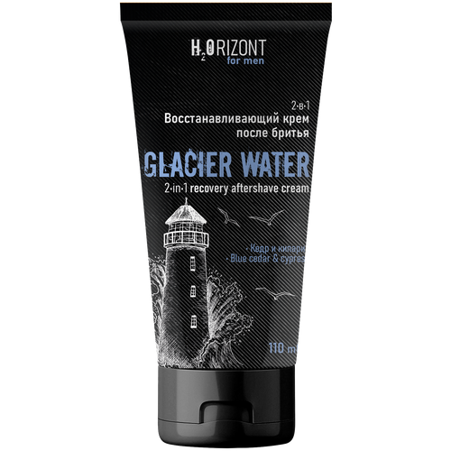 Крем после бритья 2 в 1 Glaciar Water H2ORIZONT, 110 мл