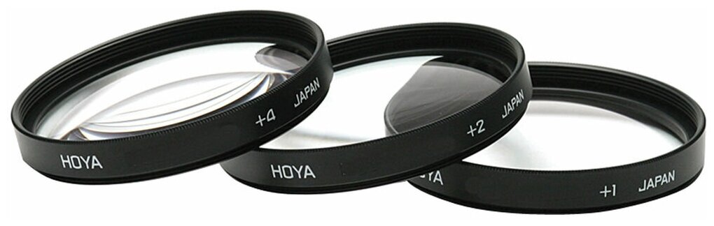 Комплект светофильтров Hoya Close-Up Set (+1+2+4) 58mm, макролинза