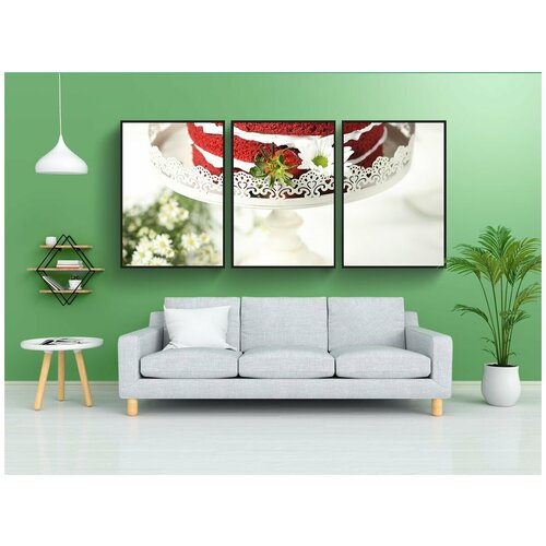 фото Набор модулных постеров для интерьера "торт, бань гато, мяч" 60x90 см. в тубусе, без рамки lotsprints