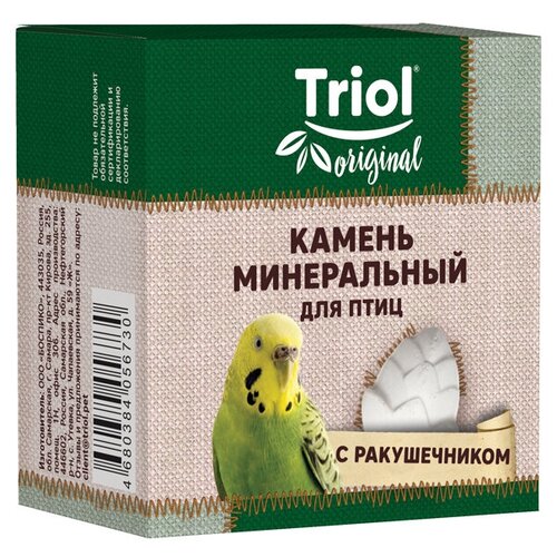 Камень минеральный Triol Original «Шишка» для птиц с ракушечником, 25г