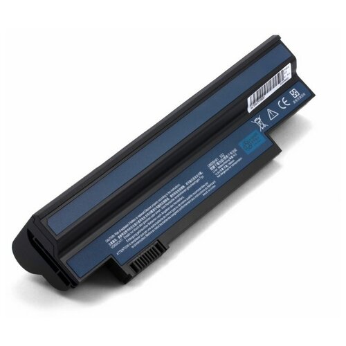 Усиленный аккумулятор для Acer UM09G31 (6600mAh), черный аккумулятор для ноутбука acer um09g31 6600 mah 10 8v