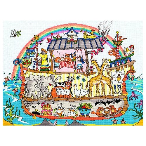 Набор для вышивания Noah’s Ark (Ноев ковчег) 26 x 35 см Bothy Threads XCT5 набор для вышивания pug мрпс 26 x 26 см bothy threads xhd11