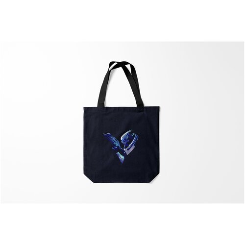фото Сумка-шоппер / 40х40 см / геймерам / mass effect garrus whith gun burnettie