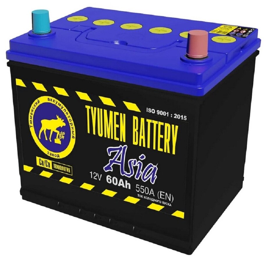 Аккумулятор Tyumen Battery Asia 60 A/h обр. 550 A D23 (232x173x225)