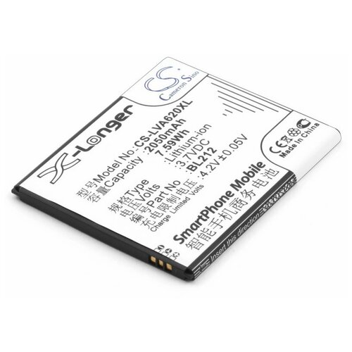 фото Аккумуляторная батарея (аккумулятор) для lenovo a620, a628t, a708t, s898t (bl212, bl225) sg/061121 sino power