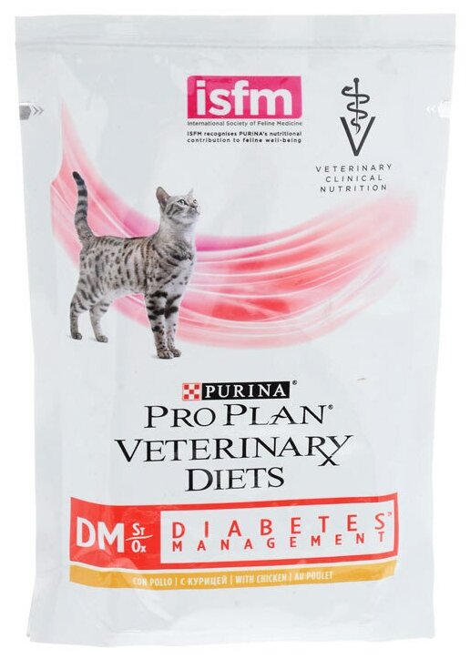 Влажный корм для кошек Pro Plan Veterinary Diets DM при диабете с курицей 85 г х 10 шт - фотография № 14