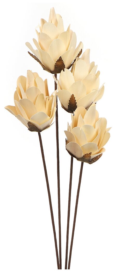 Цветок искусственный декоративный Ветвь, 55 см, кремовый, Y4-3530