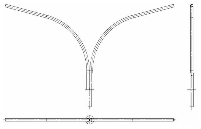 Кронштейн К2К-1.5-1.5-К110/48-0.048-(15-180)-ц Пересвет В00003175 - фотография № 1