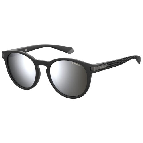 фото Солнцезащитные очки polaroid, прямоугольные, поляризационные, черный