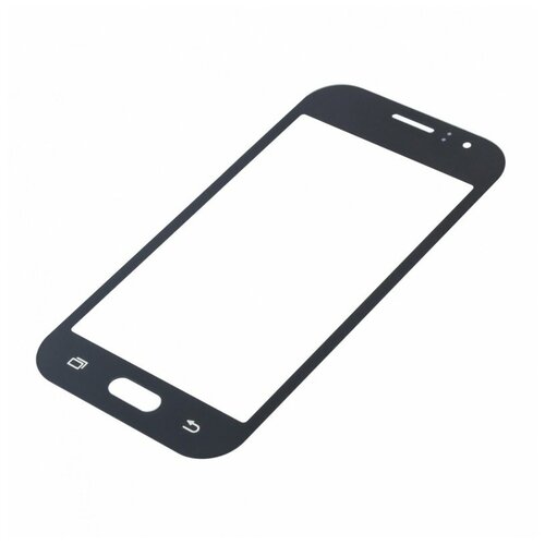 Стекло модуля для Samsung J100 Galaxy J1, черный, AA