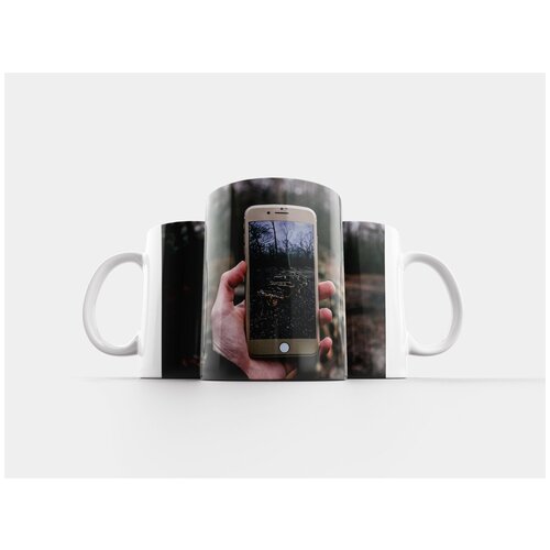 фото Кружка "телефон, мобильный телефон, люди" 320 мл lotsprints