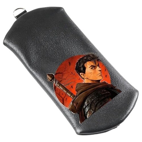 Карманная ключница Russian.Handmade из натуральной кожи с принтом аниме манга Берсерк №5