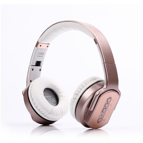 Беспроводные наушникиколонка SODO MH2 Bluetooth AUX 350 мАч розовое золото NFCTFFM 351900₽