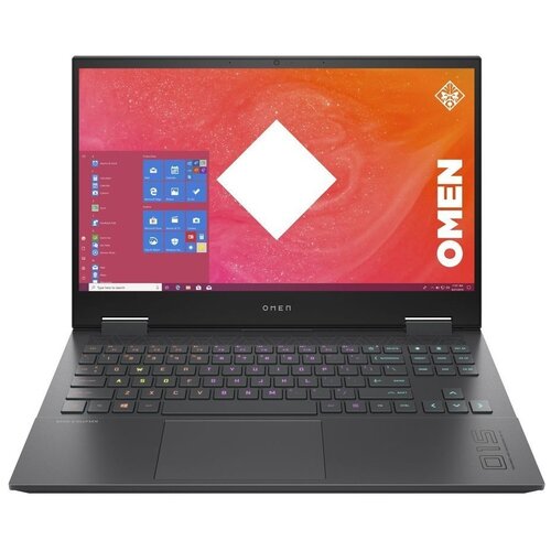 фото Ноутбук hp 15-en1038ur (amd ryzen 7 5800h 3200mhz/15.6"/1920x1080/16gb/512gb ssd/dvd нет/nvidia geforce gtx 3060 6gb/wi-fi/bluetooth/windows 10 home) 3b2v9ea, темно-серебристый