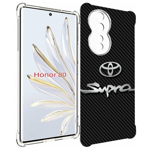 Чехол MyPads toyota тойота 2 для Honor 80 задняя-панель-накладка-бампер