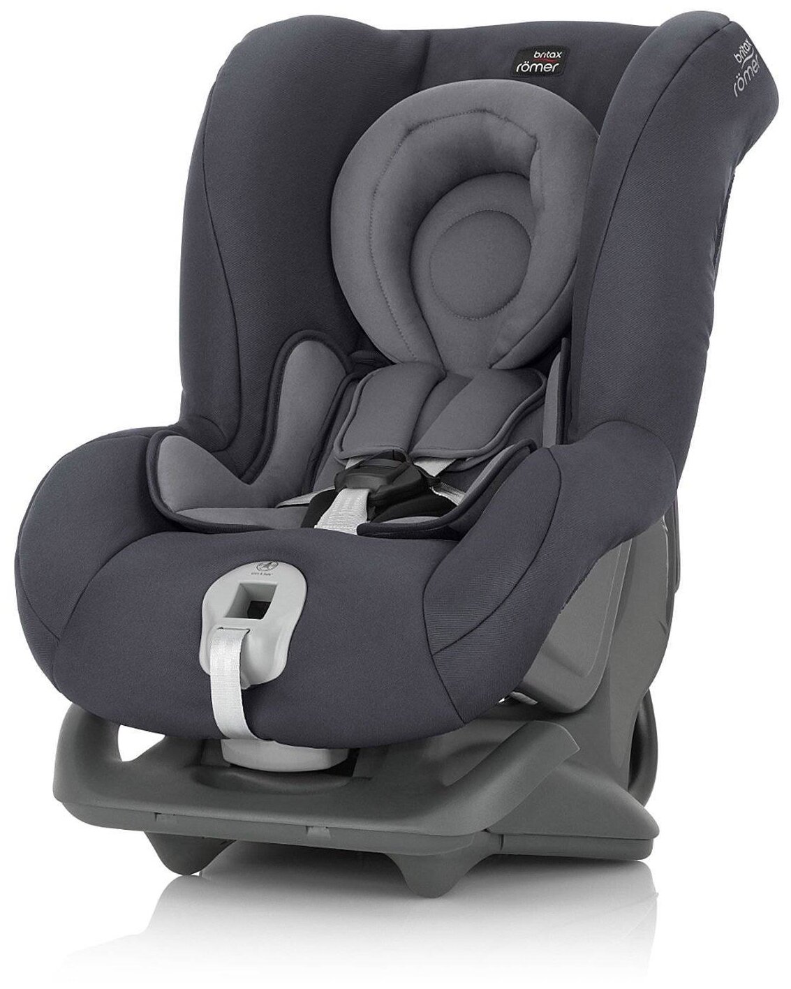 Детское автокресло First Class plus (группа 0+ и 1, до 18 кг) Storm Grey