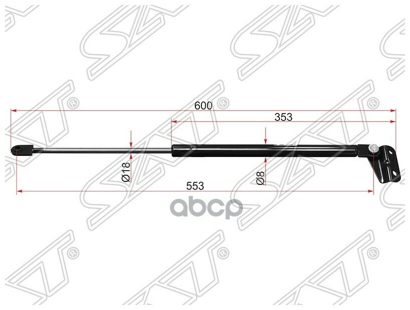 Амортизатор Задней Двери Honda Cr-V Rd5 01-06 Sat арт. ST-74825-S9A-003